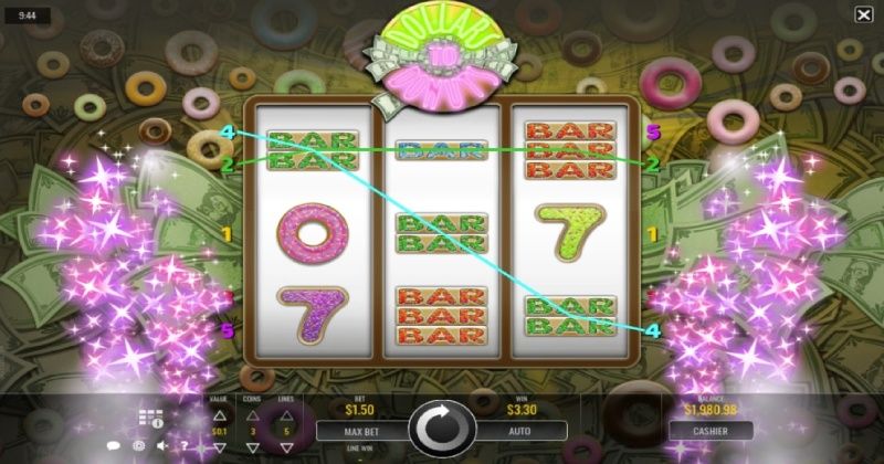 Play in Dollars to Donuts Slot Online from Rival Gaming for free now | www.kirkshelmerdine.com